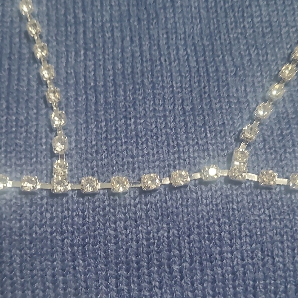 Silver Rhinestone Bikini Top - Picture 3 of 4